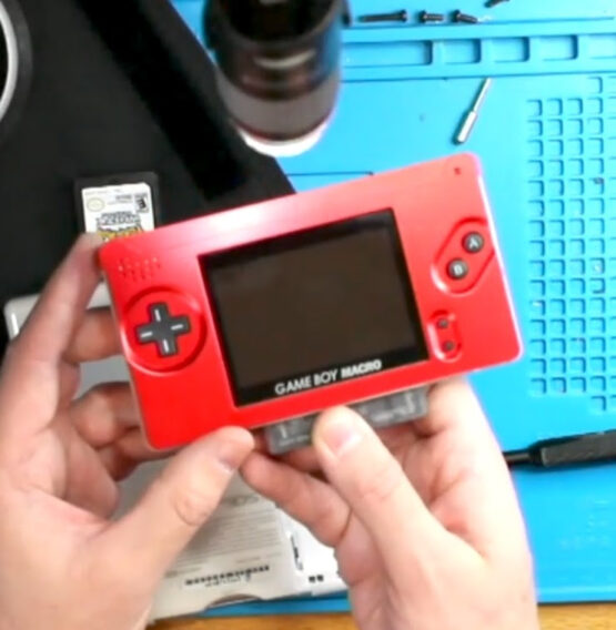 Gameboy Macro - Boxy Pixel Red